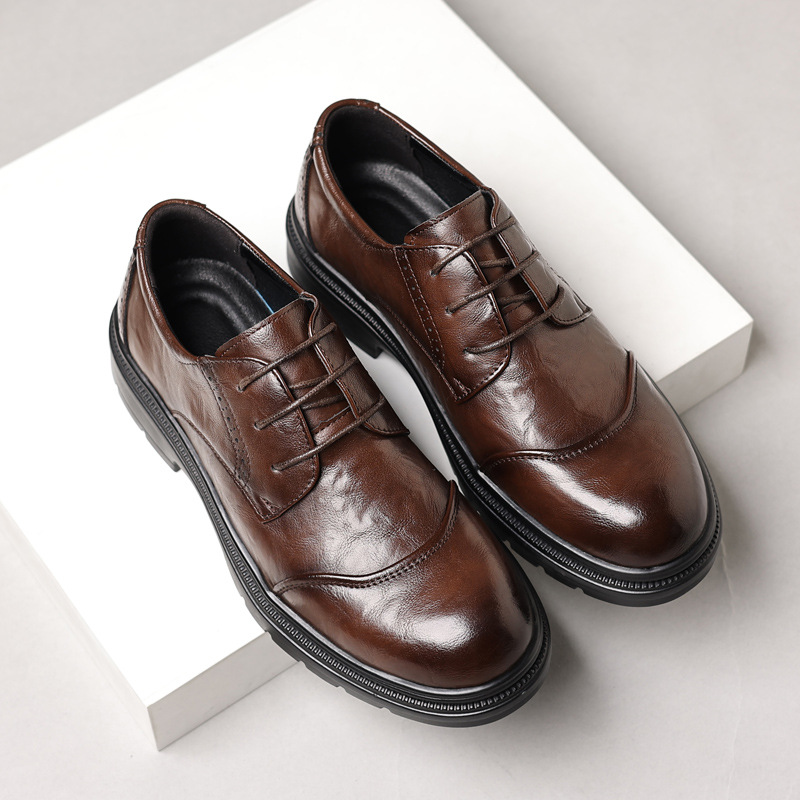 Men'S Formal Office Wear Shoes - Men's leather shoes for casual business,