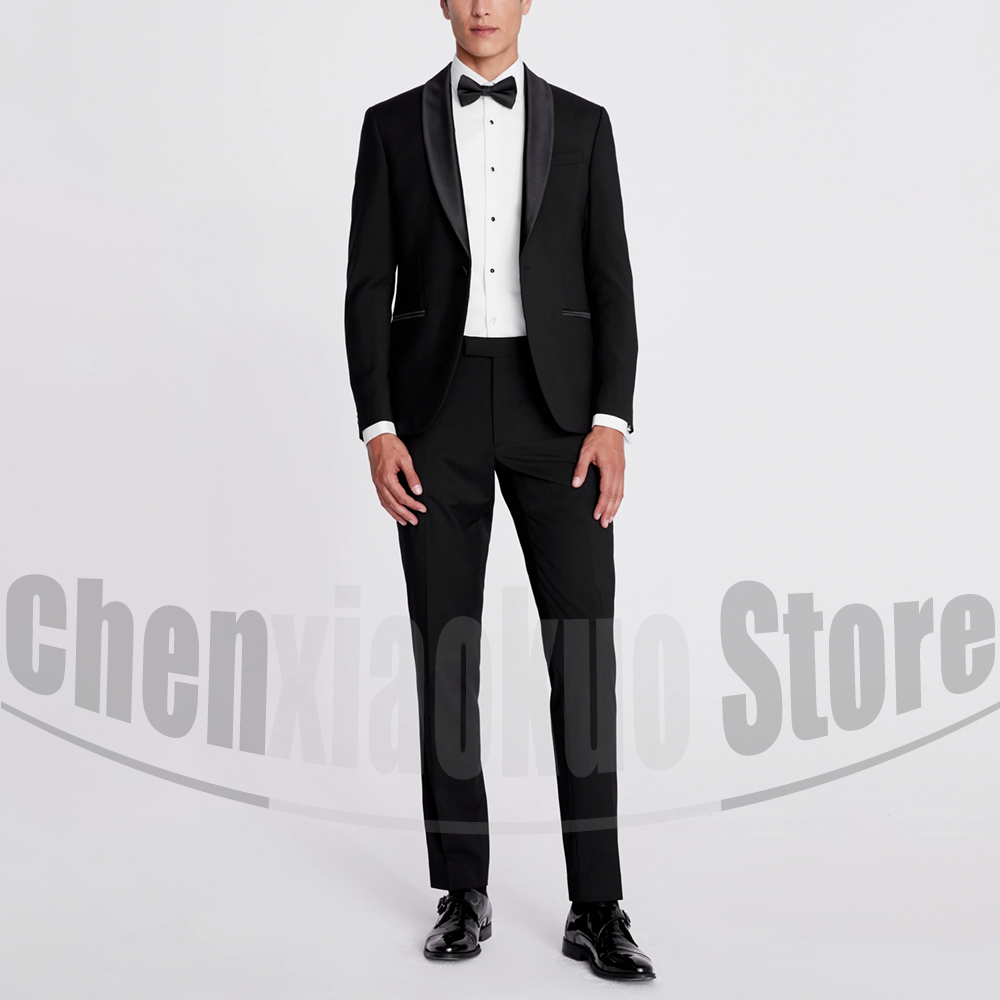 Men Formal Wear 2025 - Black Men Suits 2 Piece Fashion