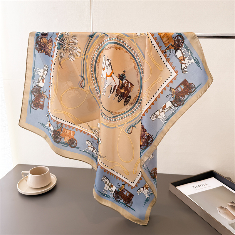 Silk Tie Woven - Luxury Print Spring Neck Tie Shawl