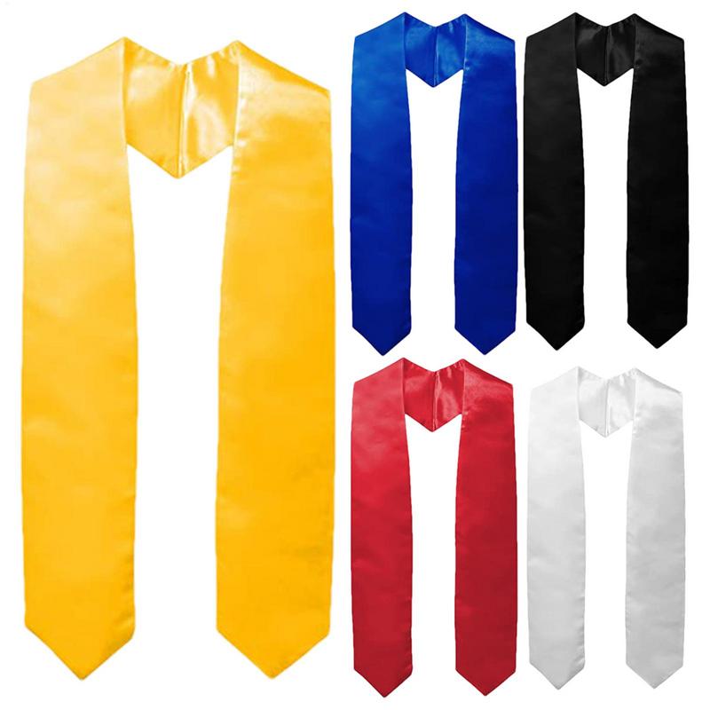 Men'S Formal Wear For Graduation - 1pcs Graduation Stole Sash Satin Plain