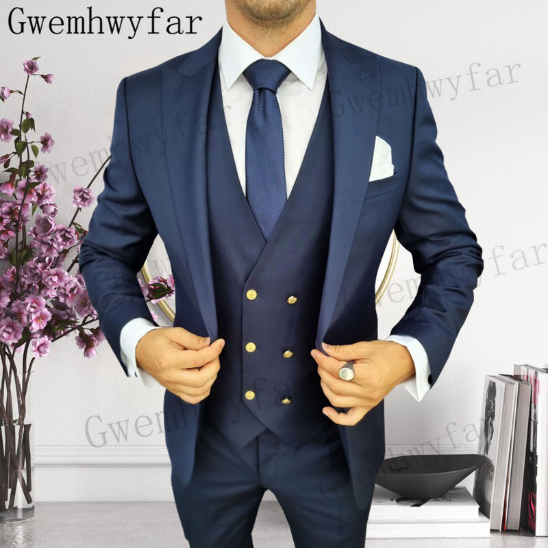 Gwenhwyfar Groomsmen Peaked La - Men Formal Wear With Blazer recension och pris