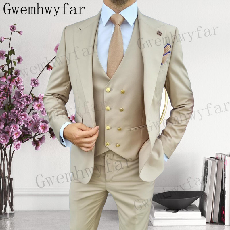 Gwenhwyfar Groomsmen Peaked La - Men Formal Wear With Blazer recension och pris