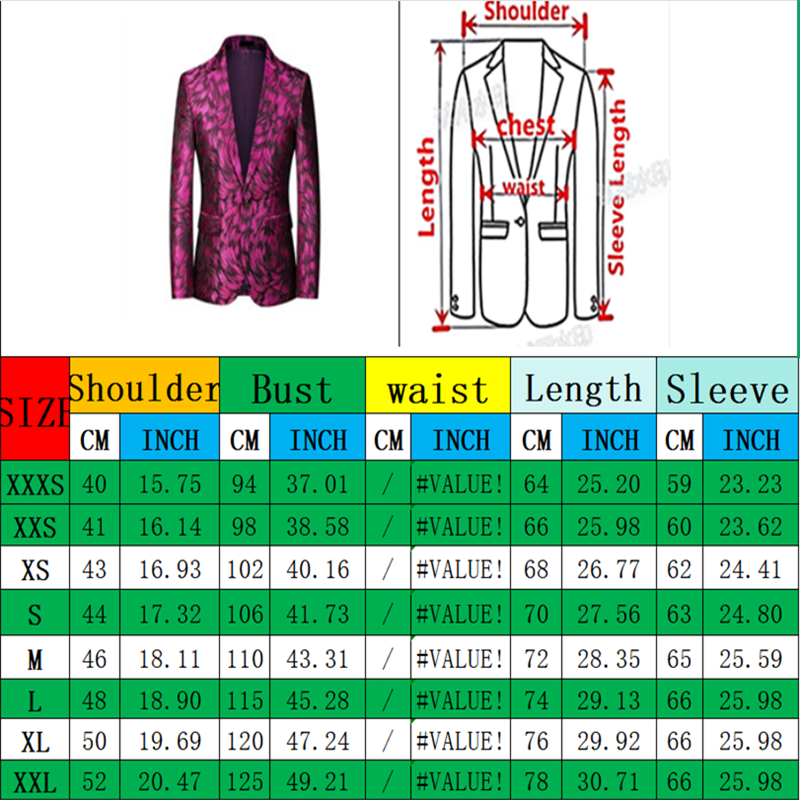 Red men's long-sleeved suit ja - Men Formal Wear Purple recension och pris
