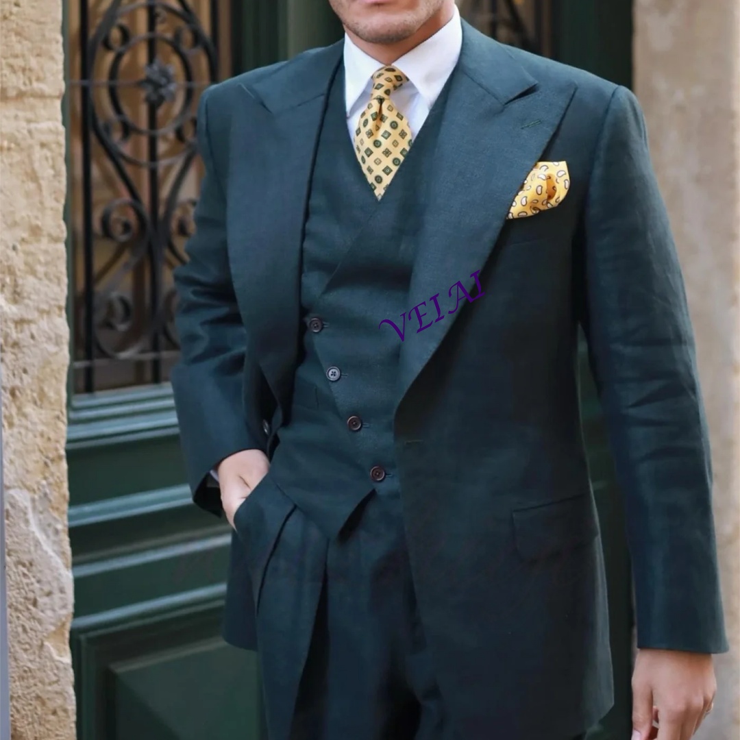 Customized Black Slim Fit 3 Pi - Men'S Formal Wear Waistcoat recension och pris