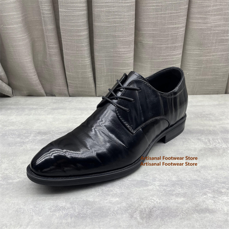 Men's Black Leather Oxford Sho - Men'S Formal Office Wear Shoes recension och pris