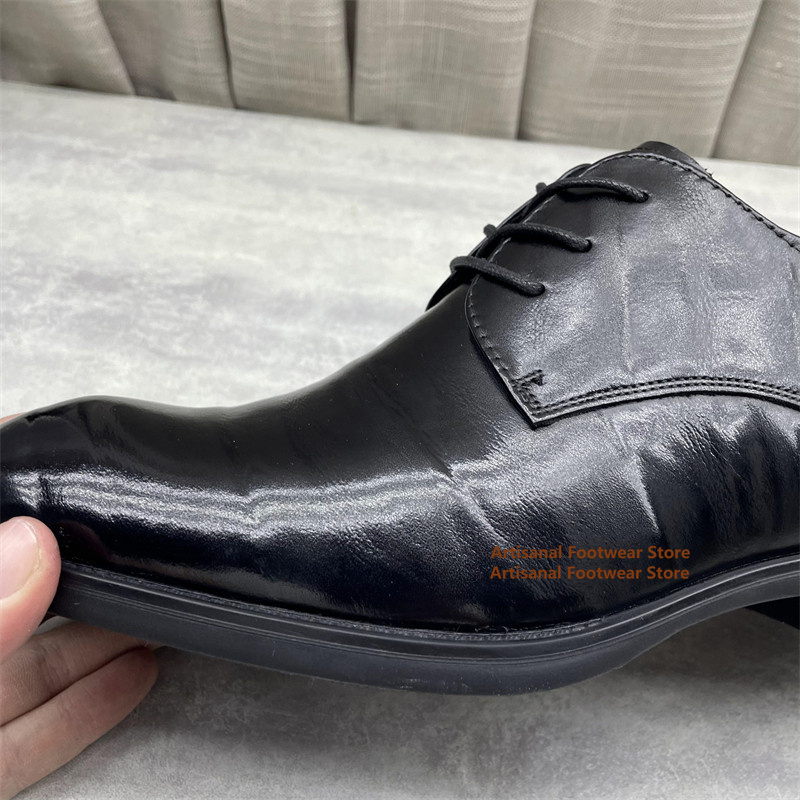 Men's Black Leather Oxford Sho - Men'S Formal Office Wear Shoes recension och pris