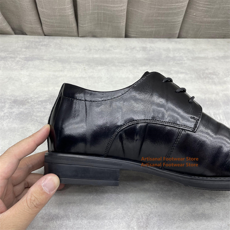 Men's Black Leather Oxford Sho - Men'S Formal Office Wear Shoes recension och pris