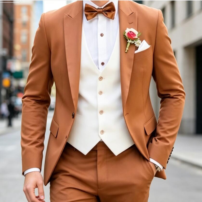 New Classic 3 Piece Men's Suit - Men'S Formal Wear Waistcoat recension och pris