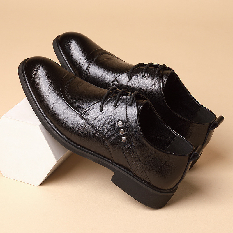 Leather Oxford Shoes With Meta - Men'S Formal Office Wear Shoes recension och pris