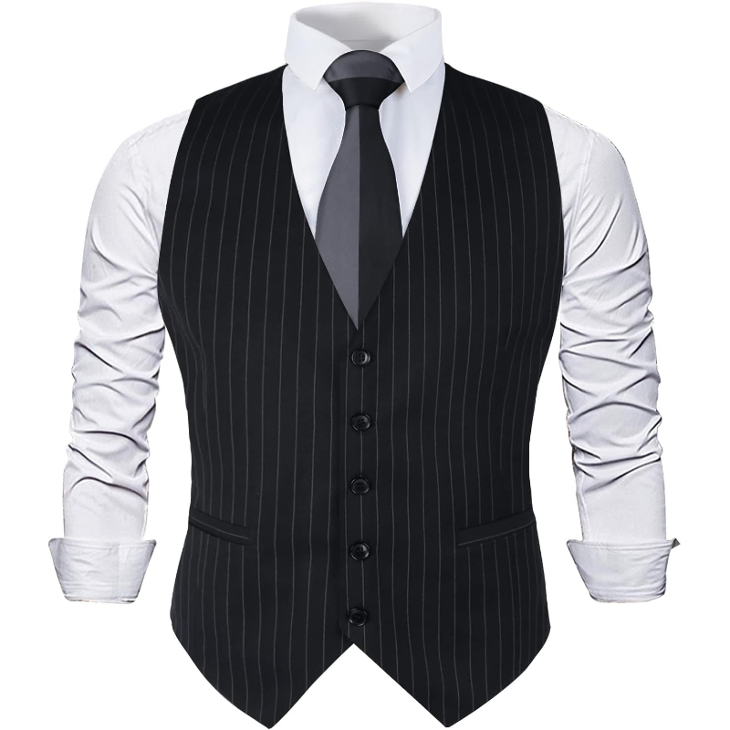 Mens Pinstripe Business Suit V - Men'S Formal Wear Waistcoat recension och pris
