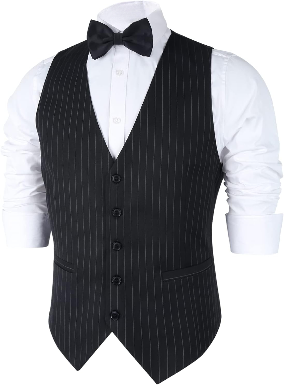 Mens Pinstripe Business Suit V - Men'S Formal Wear Waistcoat recension och pris