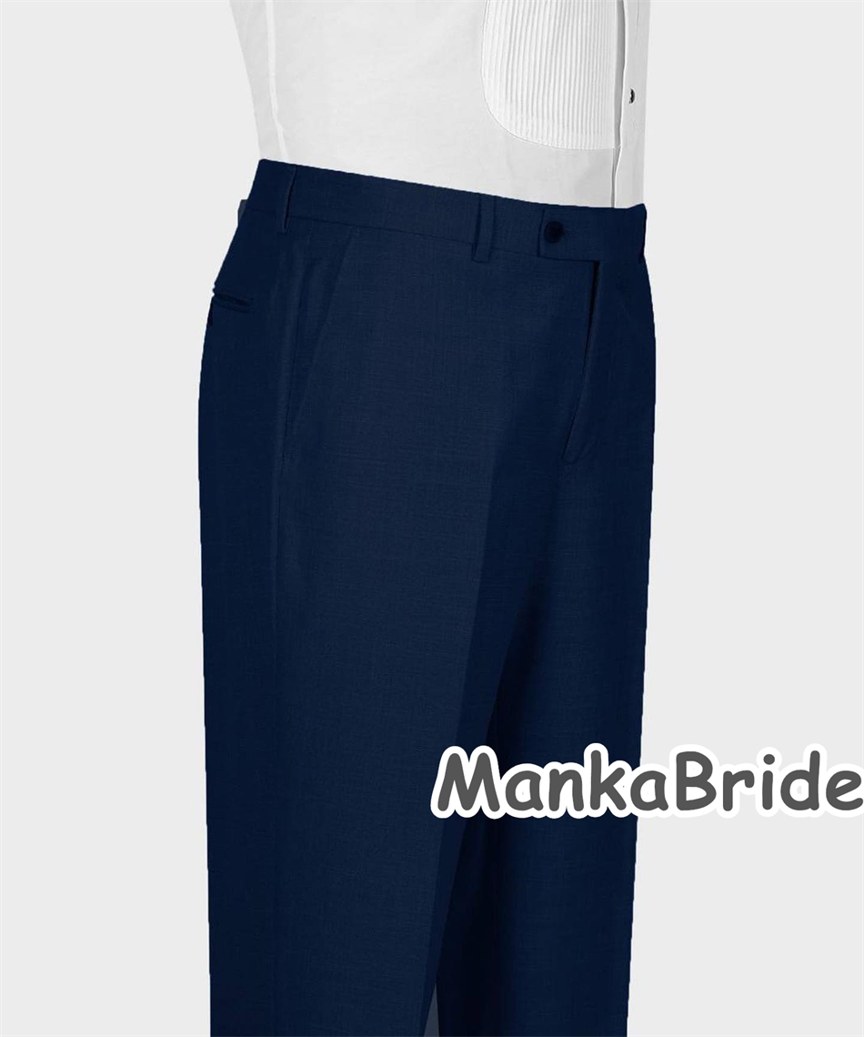 Elegant Navy Blue Classic Wedd - Men Formal Wear With Blazer recension och pris