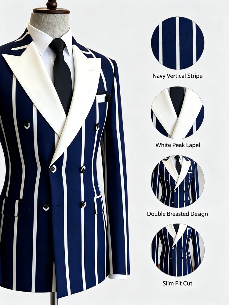 Men's Slim Fit Business Blazer - Men Formal Wear Outfits recension och pris