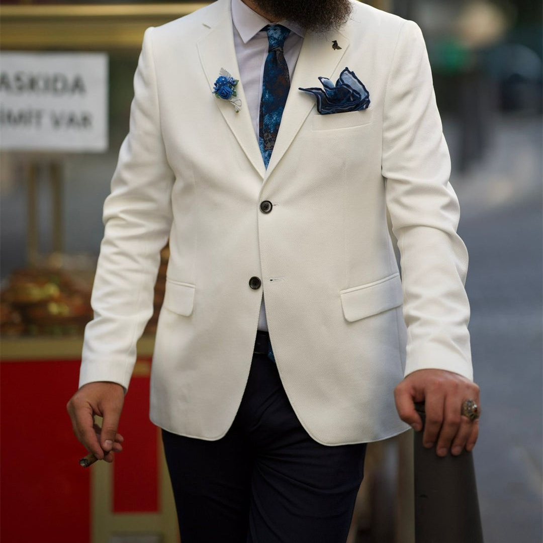 Ivory Formal Men's Suits Notch - Men'S Formal Wear Not Suit recension och pris