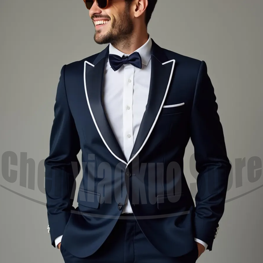 Men Suits Fashion Peak Lapel S - Men Formal Wear 2025 recension och pris