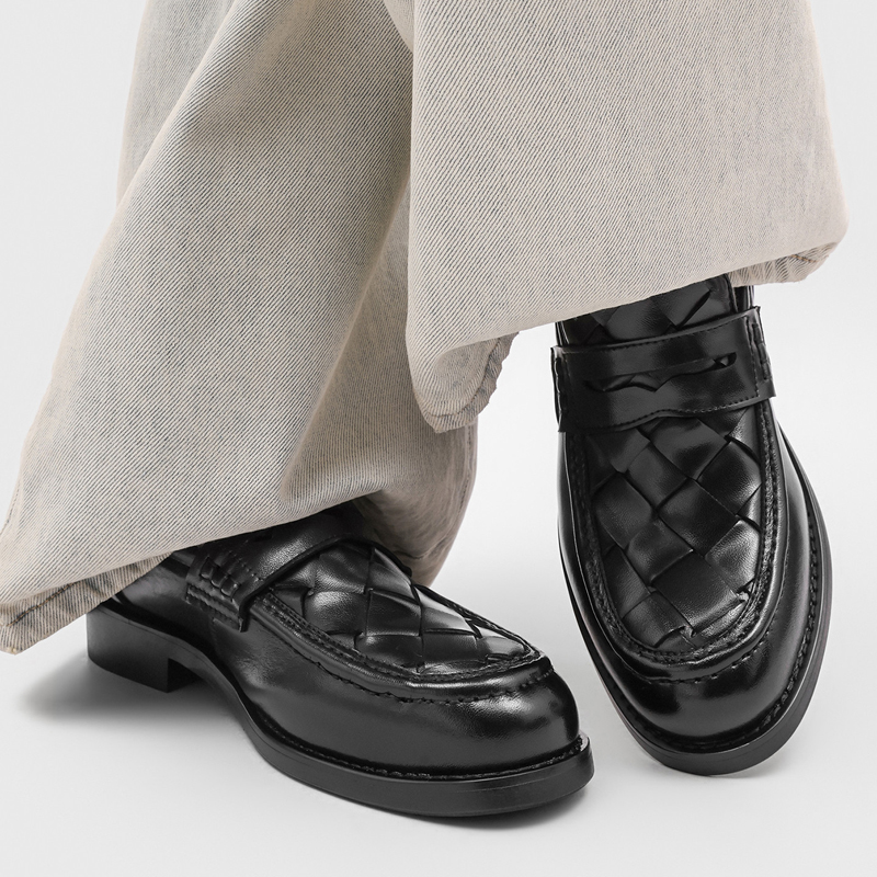 Men handmade woven penny loafe - Men'S Formal Office Wear Shoes recension och pris