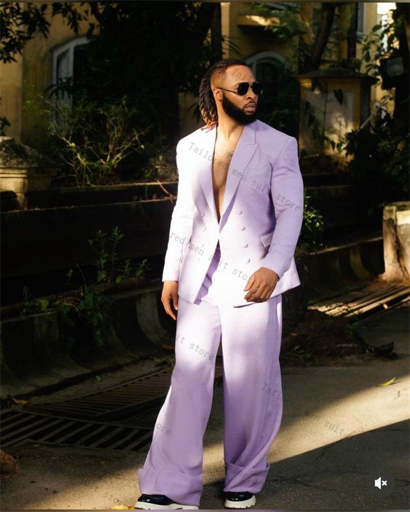 Lavender Purple Men Suits Pant - Men Formal Wear Purple recension och pris