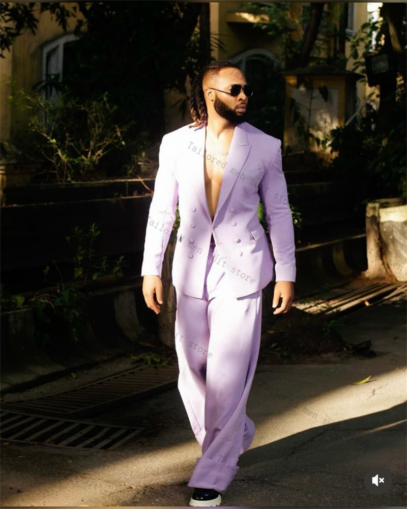 Lavender Purple Men Suits Pant - Men Formal Wear Purple recension och pris