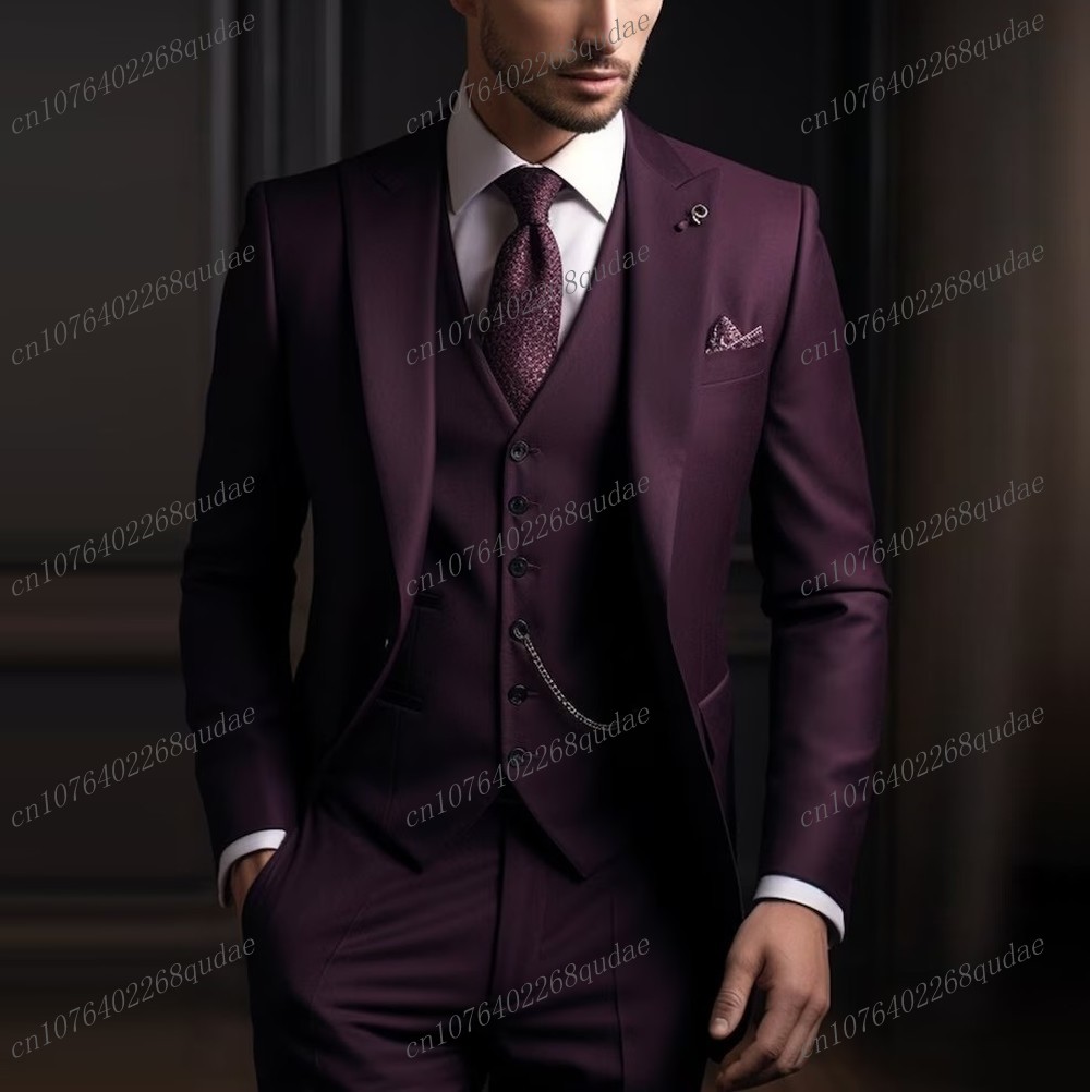 Formal Dark Purple Men Suit We - Men Formal Wear Purple recension och pris