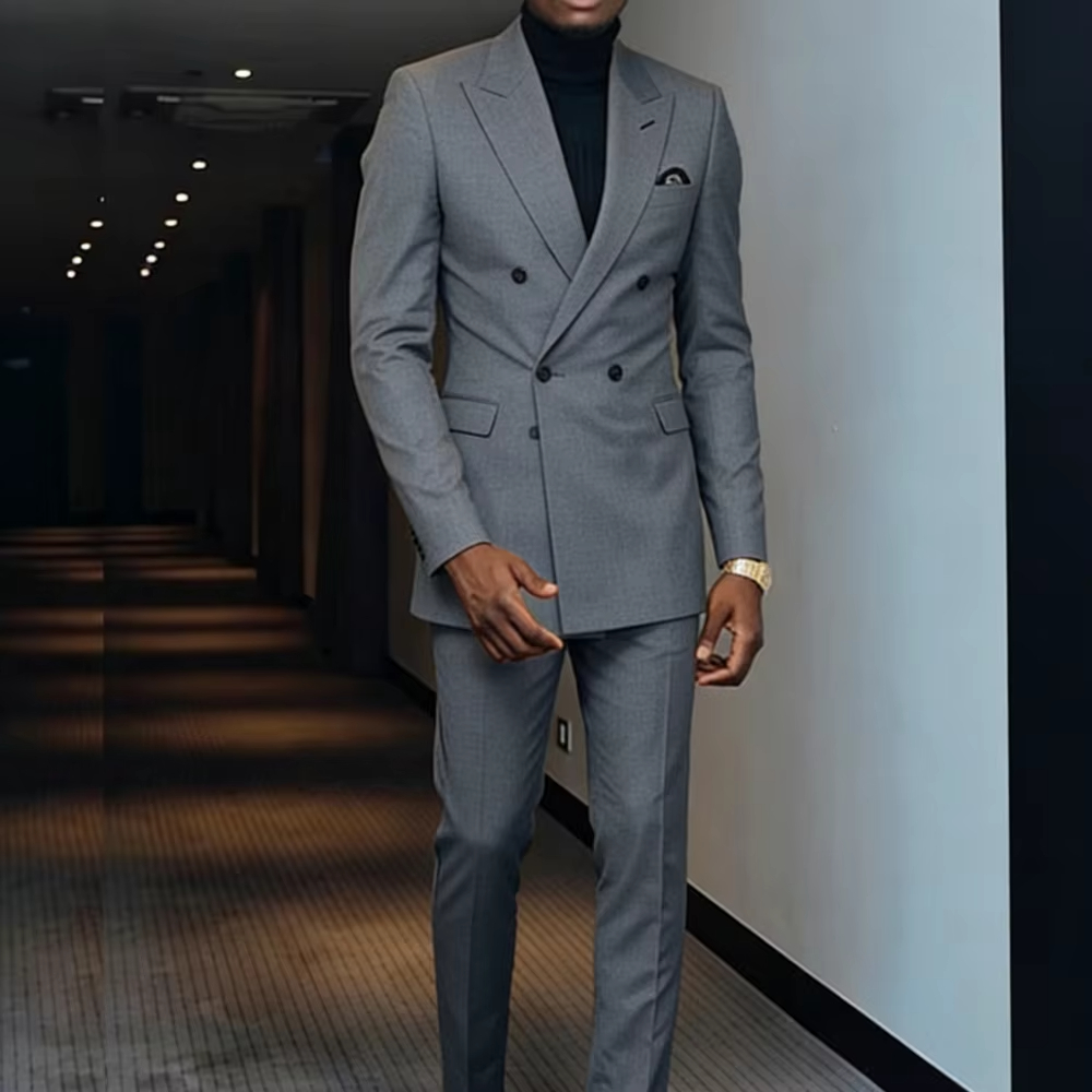 Brown Two-Piece Men's Suit wit - Men'S Formal Wear For Graduation recension och pris
