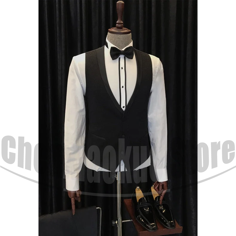 Black Men Suits Chic Shawl Lap - Men Formal Wear 2025 recension och pris