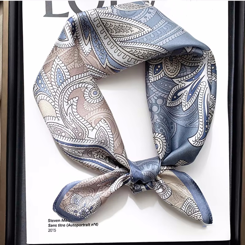 Women 70*70cm Square Silk Scar - Silk Tie Woven recension och pris