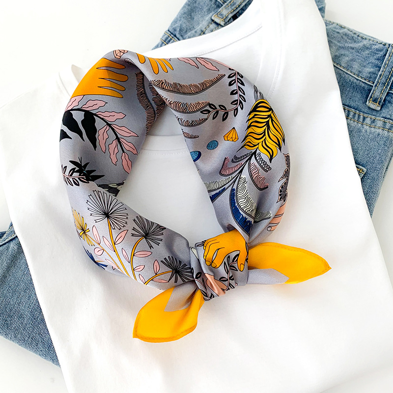 Women 70*70cm Square Silk Scar - Silk Tie Woven recension och pris