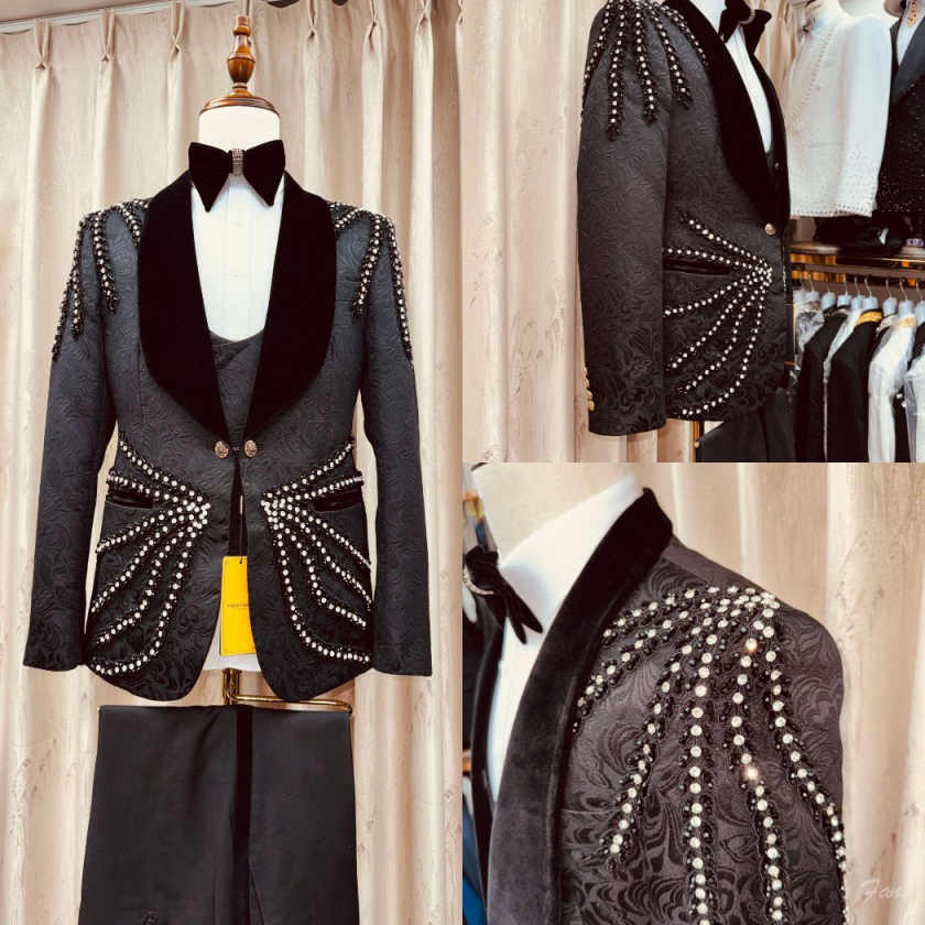 Gorgeous Crystal Tassel Men Su - Men'S Formal Wear Waistcoat recension och pris