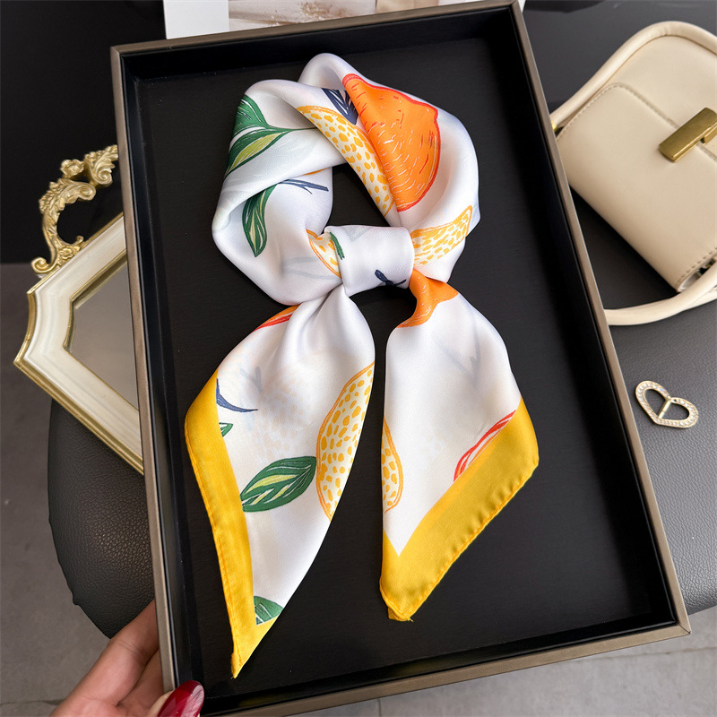 2026 New Fruit Print Silk Squa - Silk Tie Woven recension och pris