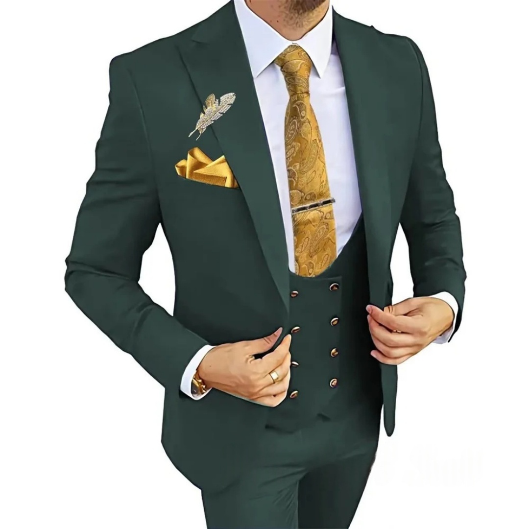 3 Piece Slim Fit Men's Suits D - Men'S Formal Wear Not Suit recension och pris