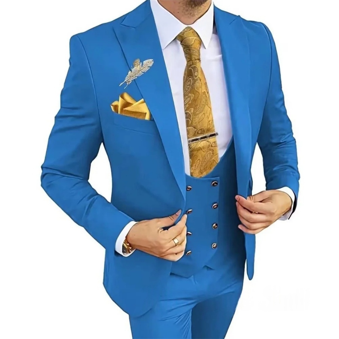 3 Piece Slim Fit Men's Suits D - Men'S Formal Wear Not Suit recension och pris