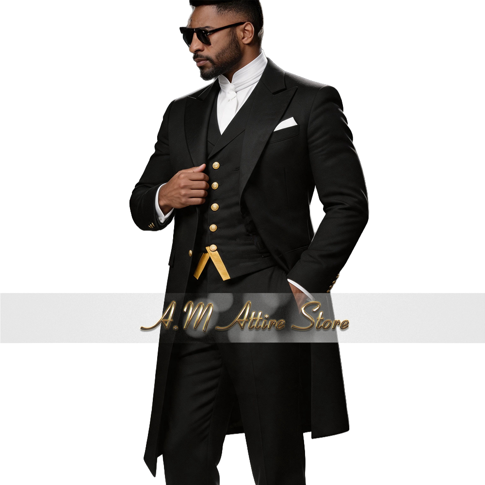 Wedding Suit for Men Blue 3-Pi - Men Formal Wear With Blazer recension och pris
