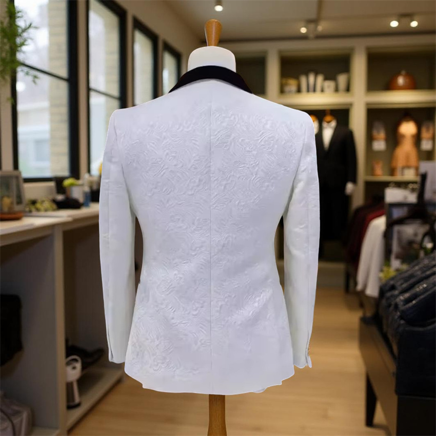 3 Pcs Floral Wedding Suits for - Men Formal Wear 2025 recension och pris