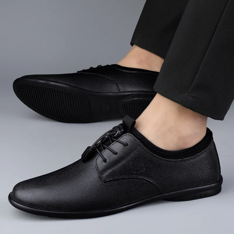 XIHAHA Men's Leather Shoes Bre - Men'S Formal Office Wear Shoes recension och pris