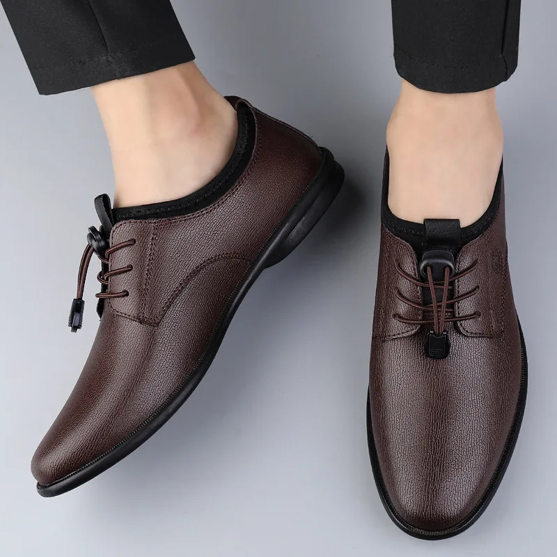 XIHAHA Men's Leather Shoes Bre - Men'S Formal Office Wear Shoes recension och pris