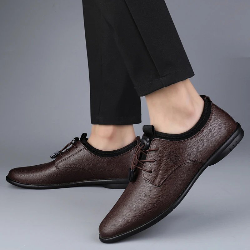 XIHAHA Men's Leather Shoes Bre - Men'S Formal Office Wear Shoes recension och pris