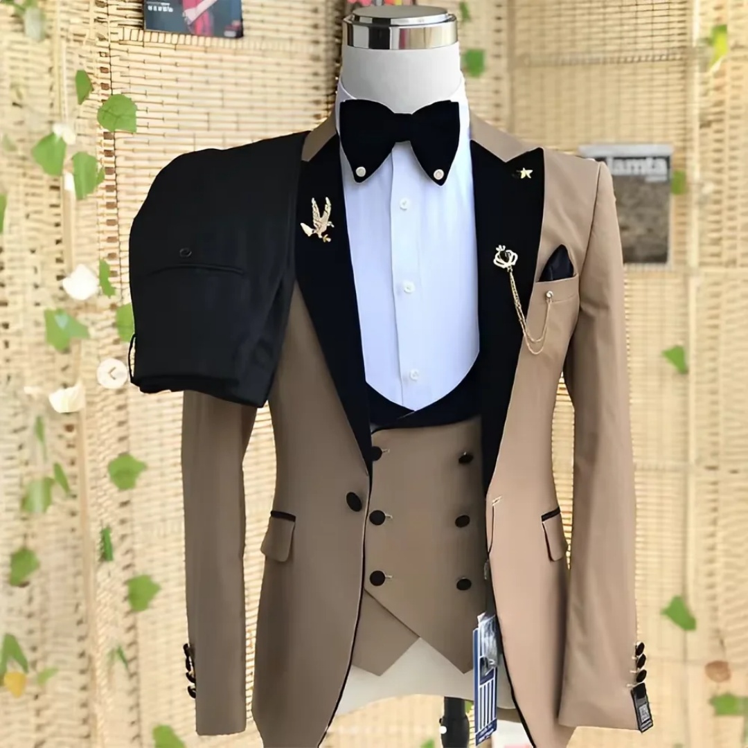 Elegant 3 Piece Slim Fit Men's - Men'S Formal Wear Not Suit recension och pris
