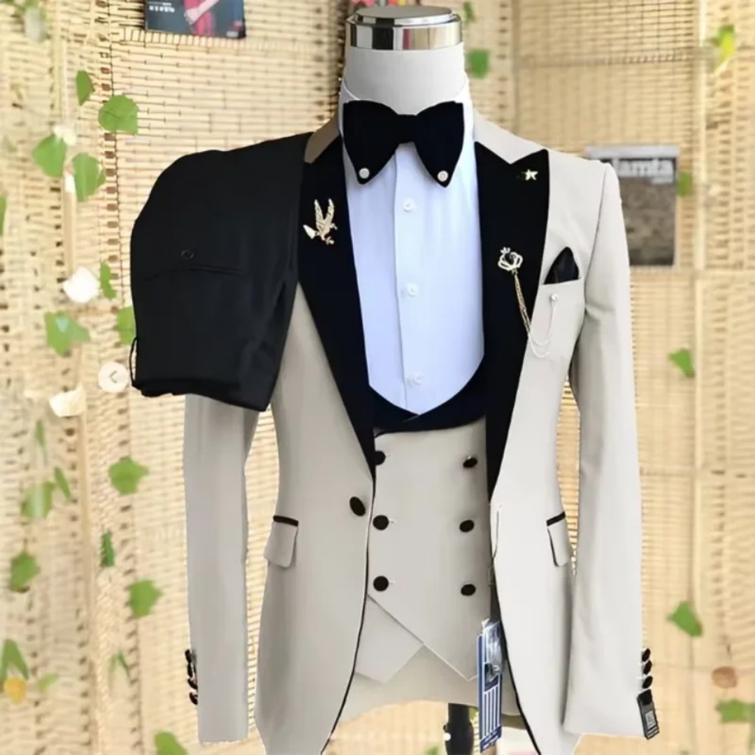 Elegant 3 Piece Slim Fit Men's - Men'S Formal Wear Not Suit recension och pris