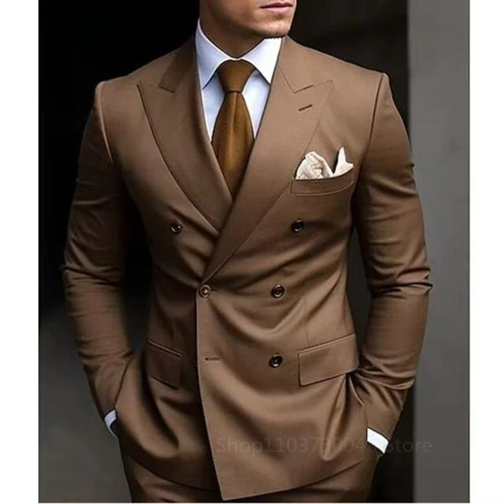 Two-Piece Brown Smoking for Da - Men'S Formal Wear For Graduation recension och pris