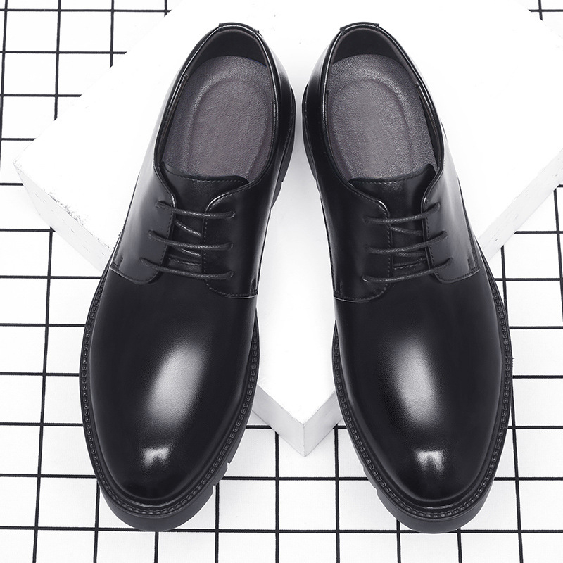 Mens Black Leather Lace Up Dre - Men'S Formal Office Wear Shoes recension och pris